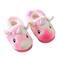 Toddler Slippers Girls Fuzzy House Shoes for Little Kids