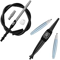 Premium Hookah Ice Hose Tips - ICE Bazooka with 2 Reinforced Cooling Packs and Soft Grip & Premium Hookah Hose with Mouthpiece - 60