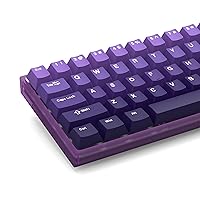 dagaladoo PBT keycaps Set, Cherry Profile Key Cap, Double Shot Keycaps,Gradient Purple Full Set for 60% 65% 75% 100% MX Mechanical Keyboard(132 Keys，only keycaps)