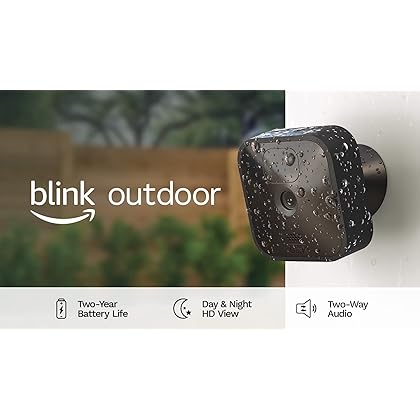 Blink Outdoor (3rd Gen) - wireless, weather-resistant HD security camera, two-year battery life, motion detection, set up in minutes – 1 camera system