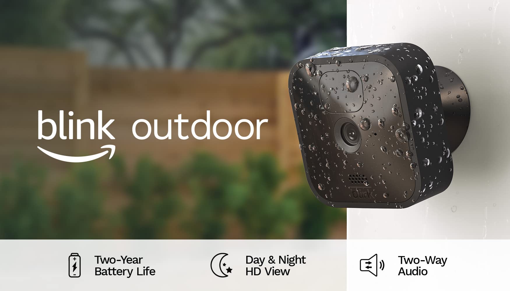 Blink Outdoor (3rd Gen) - wireless, weather-resistant HD security camera, two-year battery life, motion detection, set up in minutes – 1 camera system