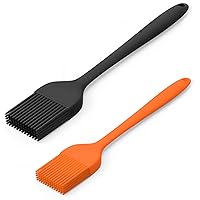 Silicone Basting Pastry Brush - Cooking Brush for Oil Sauce Butter Marinades, Food Brushes for BBQ Grill Kitchen Baking, Baster Brushes Baste Pastries Cakes Meat Desserts, Food Grade, Dishwasher Safe