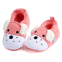 Sawimlgy Newborn Infant Baby Boys Girls Cute Cartoon Slipper Soft Non Skid Sole Slip On House Animal Indoor Sock Shoes Crib Moccasins for New Walkers