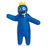 Disguise Rainbow Friends Blue Inflatable Child Costume, One Size Child