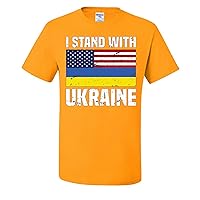 I Stand with Ukraine Flag Mens T-Shirts