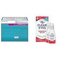 Anti-Diarrheal & Anti-Gas 24 Caplets and Clear Eyes Redness Relief Eye Drops, 0.5 oz Dual Pack