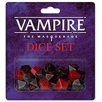 Vampire: The Masquerade Dice Set - for Vampire: The Masquerade Roleplaying Game, New 5th Edition Dice Set