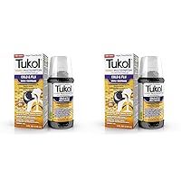 TUKOL Adult Honey Multi-Symptom Cold & Flu Nighttime Liquid Cough Medicine, 4 Ounce (Pack of 2)
