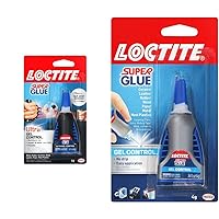 Loctite Super Glue Ultra Gel Control (Pack of 6) and Loctite Super Glue Gel Control (Pack of 6)