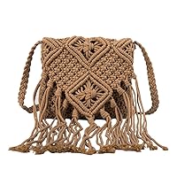 Summer Women Tassel Beach Shoulder Bag Bohemian Crochet Messenger Bags