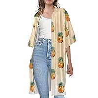 Women's Kimono Cardigans Casual Loose Open Front Cover Ups