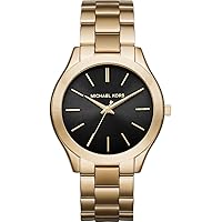 Michael Kors Women's Slim Runway Gold-Tone Watch MK3478