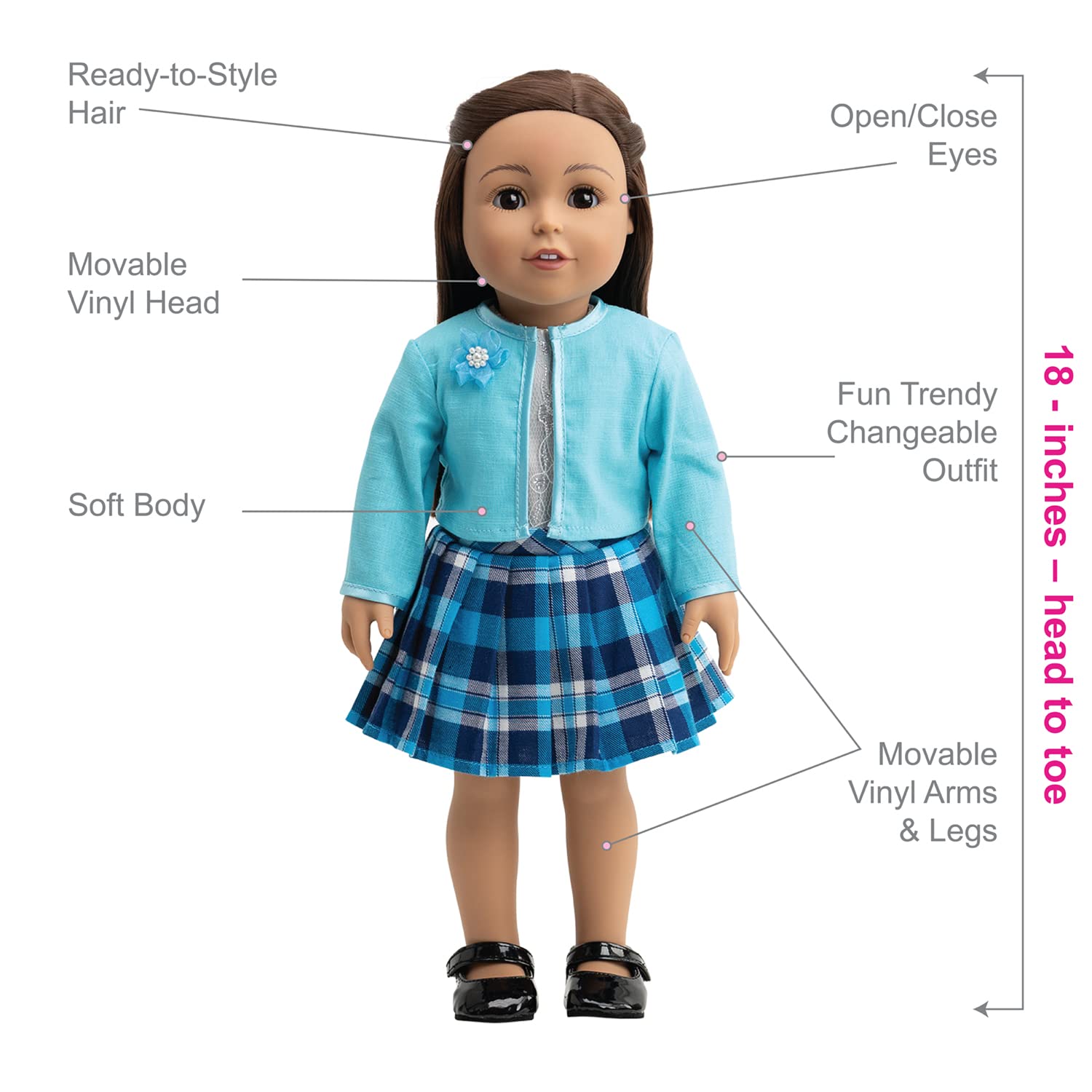 Adora 18-inch Doll Amazing Girls Alexa (Amazon Exclusive)
