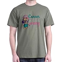CafePress Combat Girl Thyroid Cancer Dark T Graphic Shirt