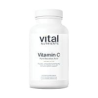 Vital Nutrients - Vitamin C 1000 mg (100% Pure Ascorbic Acid) - Potent Antioxidant to Support Iron Absorption - 120 Vegetarian Capsules