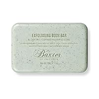 Exfoliating Body Bar Soap for Men with Cedarwood and Oak Moss Essence | For All Skin Types | Buffs Out Dry Skin and Boosts Cell Renewal | 7 ounces | Holiday Gift Guide