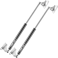 20 Inch 150 lb/667N Per Gas Shock Strut Spring for RV Bed Boat Bed Cover Floor Shed Window and Other Custom Heavy Duty Project, Set of 2 with L Mounts (Fit Support Weight: 130-165lbs)