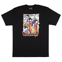 Dragon Ball Z Super Mens' Character Collage Design Big & Tall T-Shirt