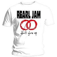 Pearl Jam Men's Don't Give Up Slim Fit T-Shirt White