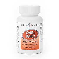 GeriCare One-Daily Multi-Vitamin Tablets Dietary Suplement 100 Count (Pack of 1)