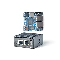 youyeetoo NanoPi R5C Mini Router with Metal Case,1GB LPDDR4X 8GB eMMC, RK3568 Development Board 0.8TOPS NPU Support Docker, Two Ethernet Ports, M.2, HDMI 2.0 (Without M.2 Wi-Fi Module)