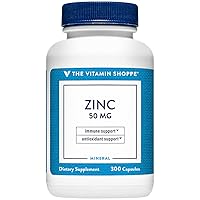 The Vitamin Shoppe Zinc 50mg per Serving (300 Capsules)