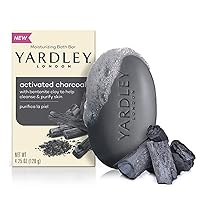 Yardley Yardley London Moisturizing Bath Bar, Activated Charcoal 4.25 Ounce (Pack Of 24), Activated Charcoal, 24 count