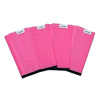 SHOOFLY Horse Leggins, Patented Loose Fitting Boots, Reduce Stomping, Stress & Fatigue, Breathable Plastic Mesh (Pink/Yearling)