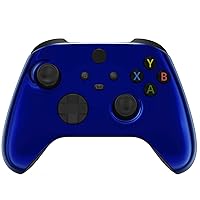 Glossy Chrome Blue Custom Wireless Controller Compatible with Xbox Series X/S, Xbox One, Xbox One S and Windows 10