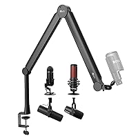 IXTECH Premium Microphone Boom Arm with Desk Mount, 360° Rotatable, Fully Adjustable, for Podcast, Video, Gaming, Radio, Studio, Recording, Sturdy and Universal VALIANT Model