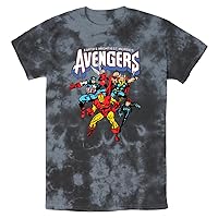 Marvel Universe Avengers Heroes Young Men's Short Sleeve Tee Shirt