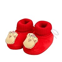 Winter Children Toddler Shoes Boys and Girls Floor Shoes Non Slip Plush Warm Comfortable Elastic Band Girls Shoe Size 12