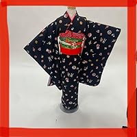 Shichi-Go-San Kimono, 7 Years Old, Full Set, Pure Silk, Black, Luxurious, 7 Years Old Girl