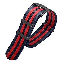 Premium Quality 20mm 22mm Seatbelt Watch Band Nylon Strap For Seiko Mido 007 James Bond Military Striped Replacement Men Watch