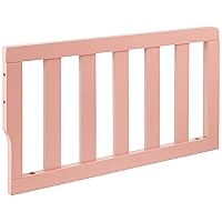 Universal Convertible Crib Toddler Guard Rail in Dusty Pink, Converts Cribs to Toddler Beds, Safety Guard Rail for Toddlers, Made of Solid Wood