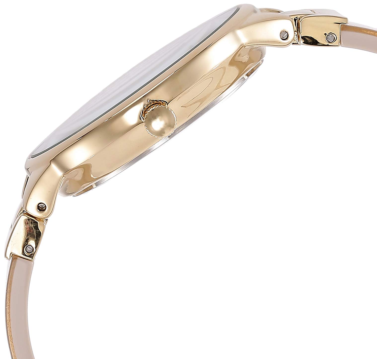 Anne Klein Women's Premium Crystal Accented Resin Bangle Watch