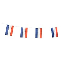 Netherlands Flags Holland Dutch Small String Flag Banner Mini National Country World Flags Pennant Banners For Party Events Classroom Garden Festival Grand Opening Sports Decorations (Netherlands)