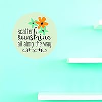 Design with Vinyl JER 1373 3 Scatter Sunshine Along The Way 16X16 As Seen, 18