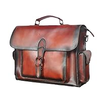 Men Real Leather Business Briefcase 13