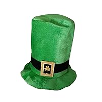 St Patricks Day Irish Top Hat and Beard, Leprechaun Hat Green Dress-up Costume Accessories