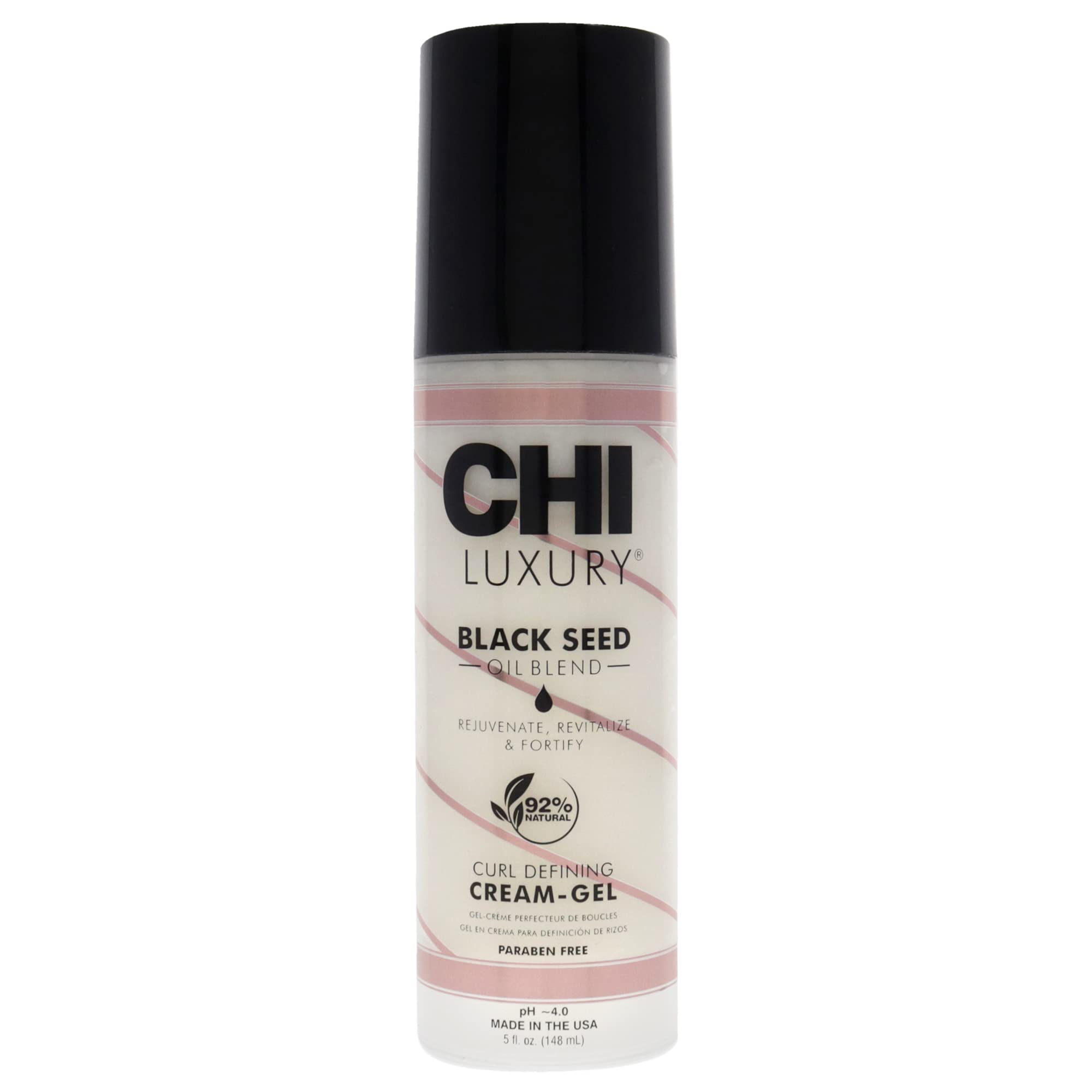 CHI Luxury Black Seed Oil Curl Defining Cream Gel, 5 Fl Oz