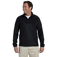 Quarter-Zip Fleece Pullover - Black - S 8 oz. Quarter-Zip Fleece Pullover