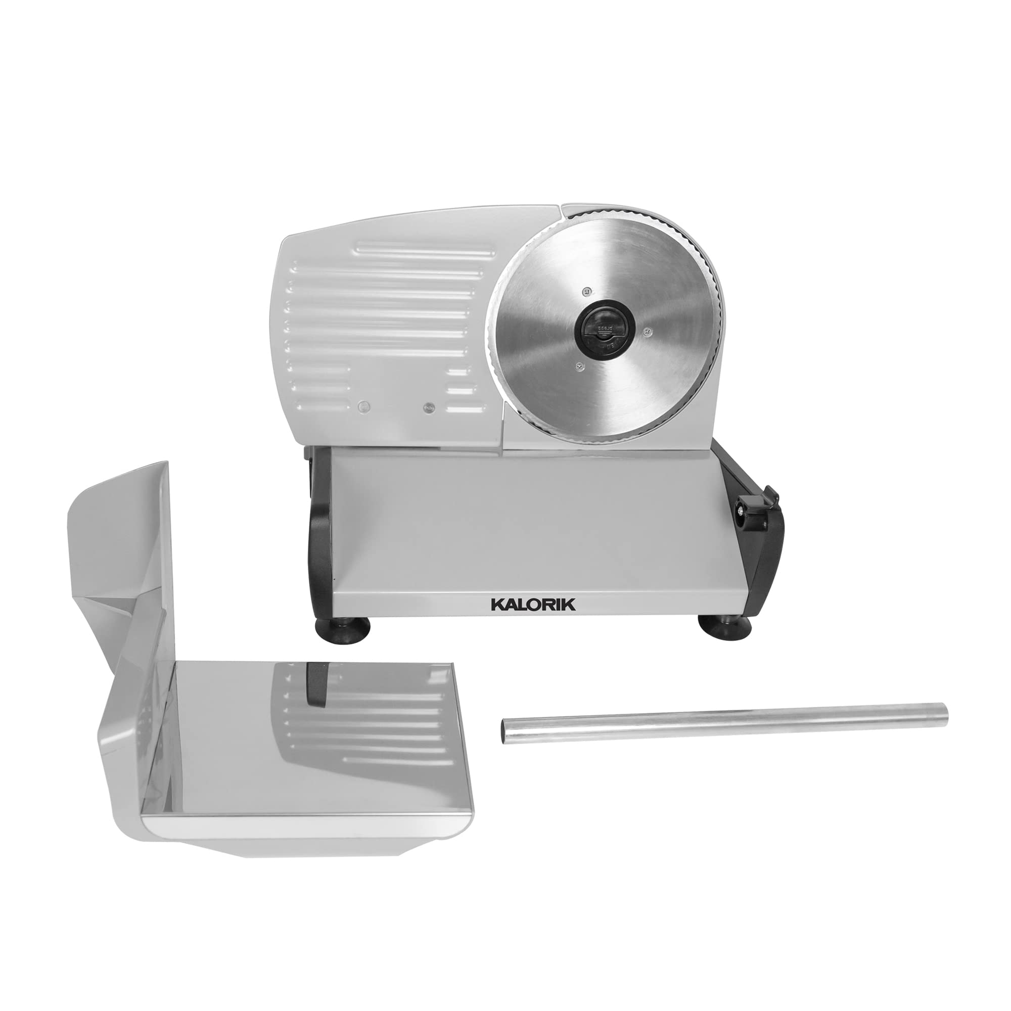 Kalorik 200W Professional Food Slicer with Safety Switch, Easy to Clean, Stainless Steel