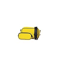 Pop Ups Brand Neoprene Camera Bag- Everyday Sling, Travel Case, Adjustable Shoulder Strap Purse for Women-Fashion Messenger (Neon Yellow)