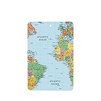 World Map 2-Piece Set Of Car Aromatherapy Tablets, Suitable For Car Interiors, Bedrooms, And Bathrooms Rectangle