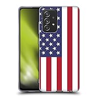 Head Case Designs Flag of The United States of America USA Country Flags 1 Soft Gel Case Compatible with Galaxy A52 / A52s / 5G (2021)