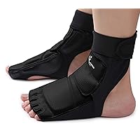 Taekwondo Foot Protector Gear, WTF Approved Training Martial Arts Fight Boxing Punch Bag Sparring Muay Thai Kung Fu Tae Kwon Do TKD Feet Guards Support for Men Women Kids