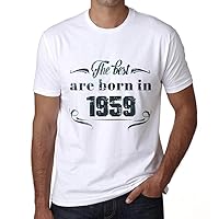Men's Graphic T-Shirt The Best are Born in 1959 65th Birthday Anniversary 65 Year Old Gift 1959 Vintage