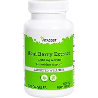 Vitacost Acai Berry Extract - 1000 mg per Serving- 120 Capsules