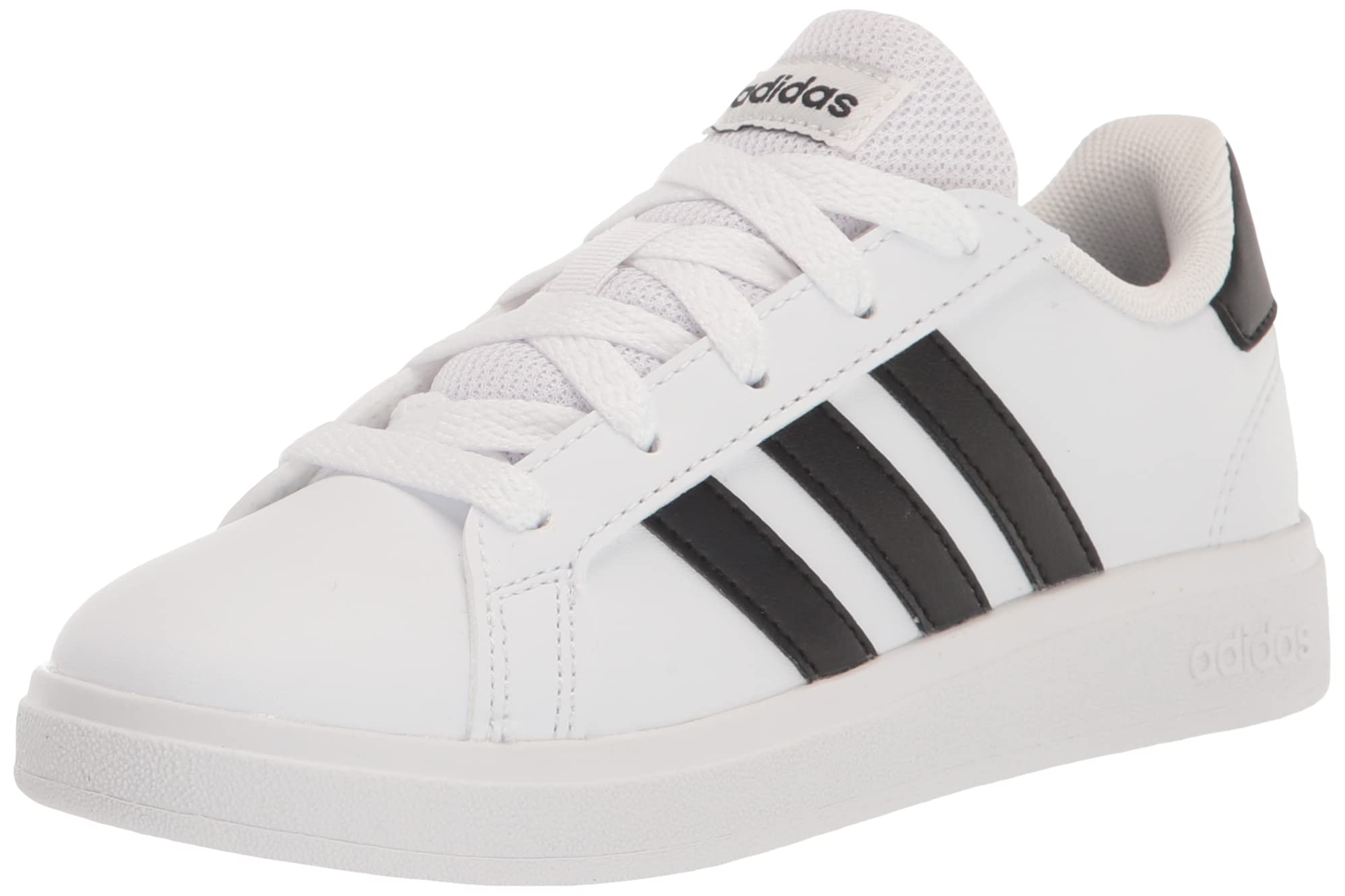 adidas Grand Court 2.0 (Little Kid/Big Kid) White/Core Black/Core Black 3 Little Kid M